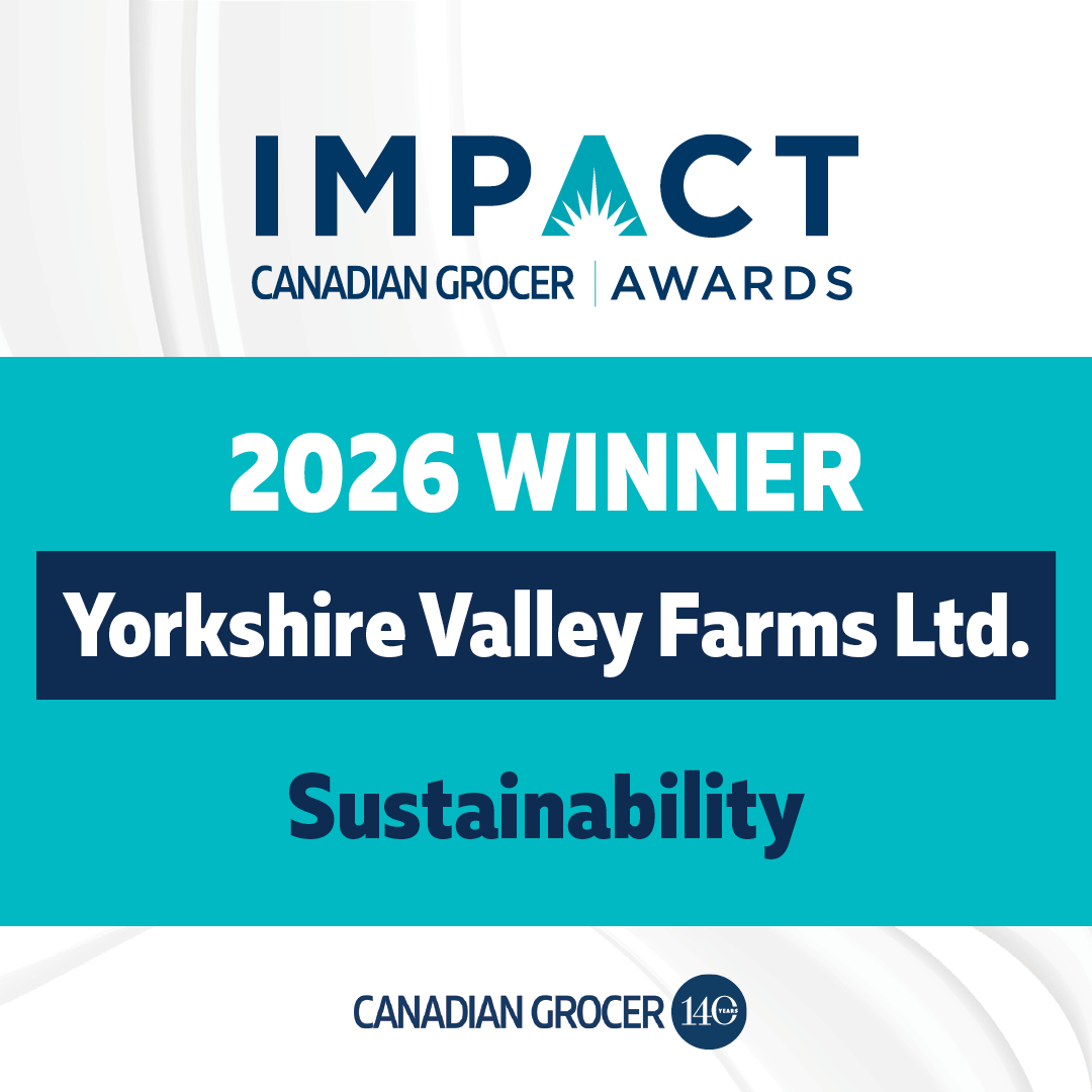 Yorkshire Valley Farms Recognized as a 2026 Canadian Grocer Impact Awards Sustainability Winner