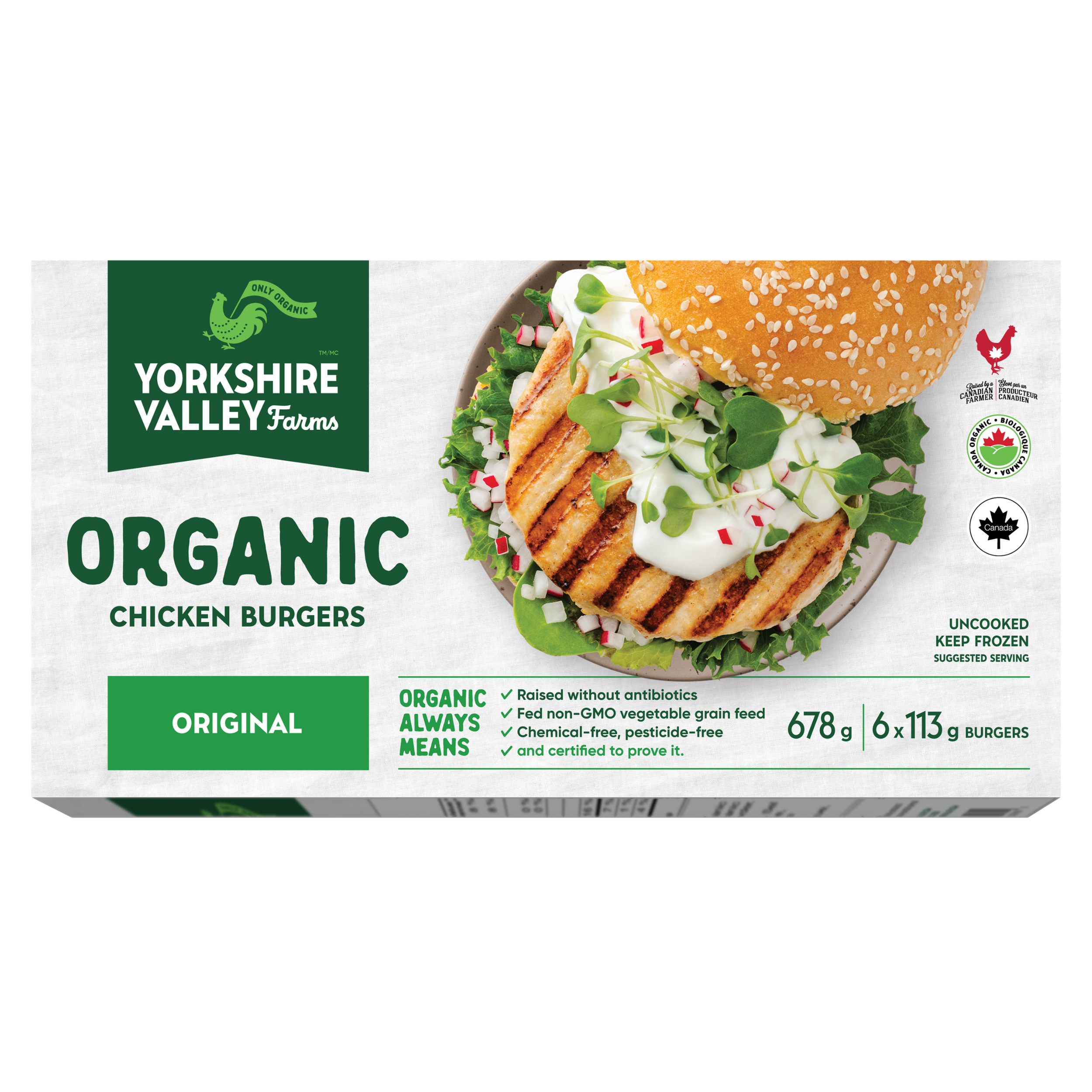 Organic Chicken Burgers - Original