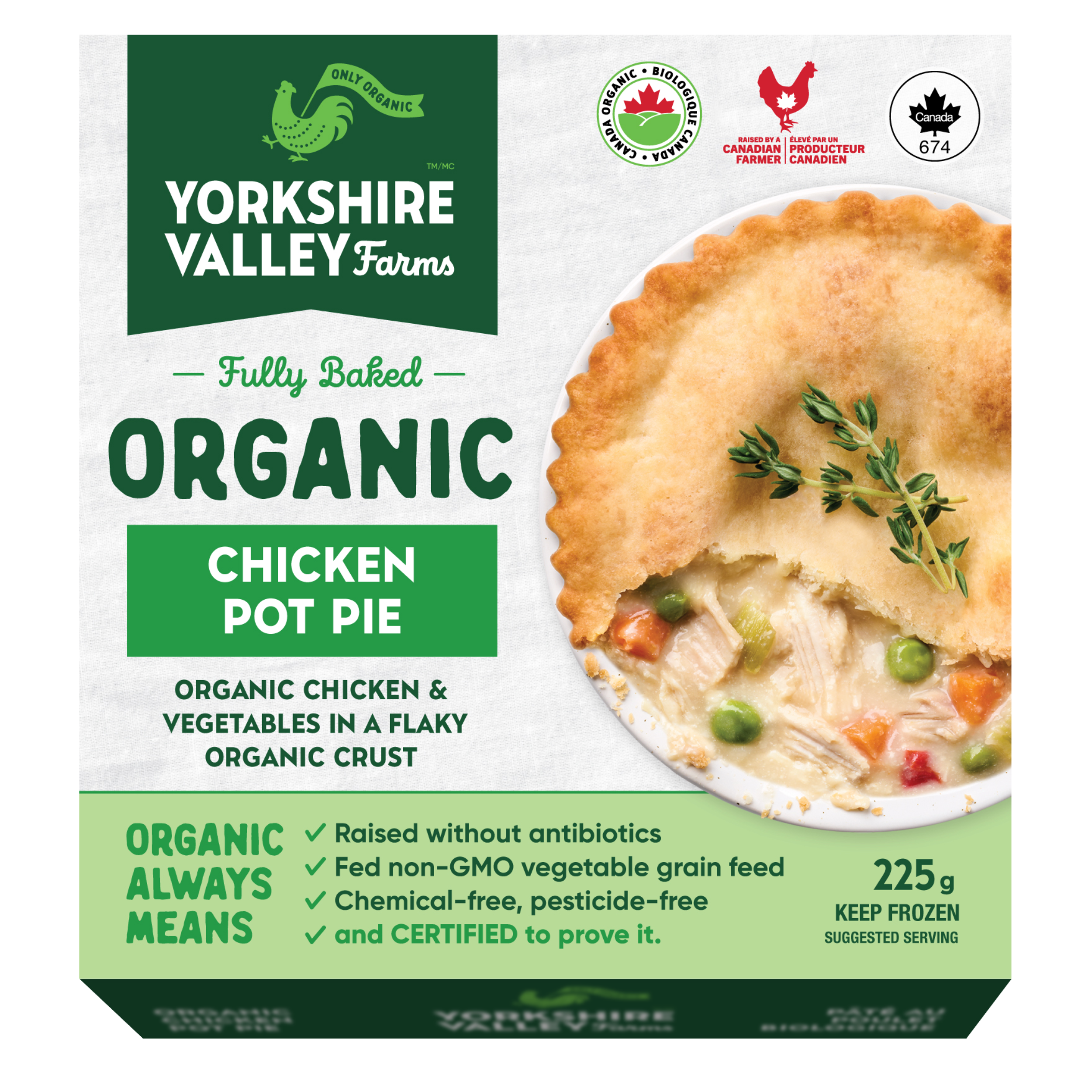 Organic Individual Chicken Pot Pie, 225g