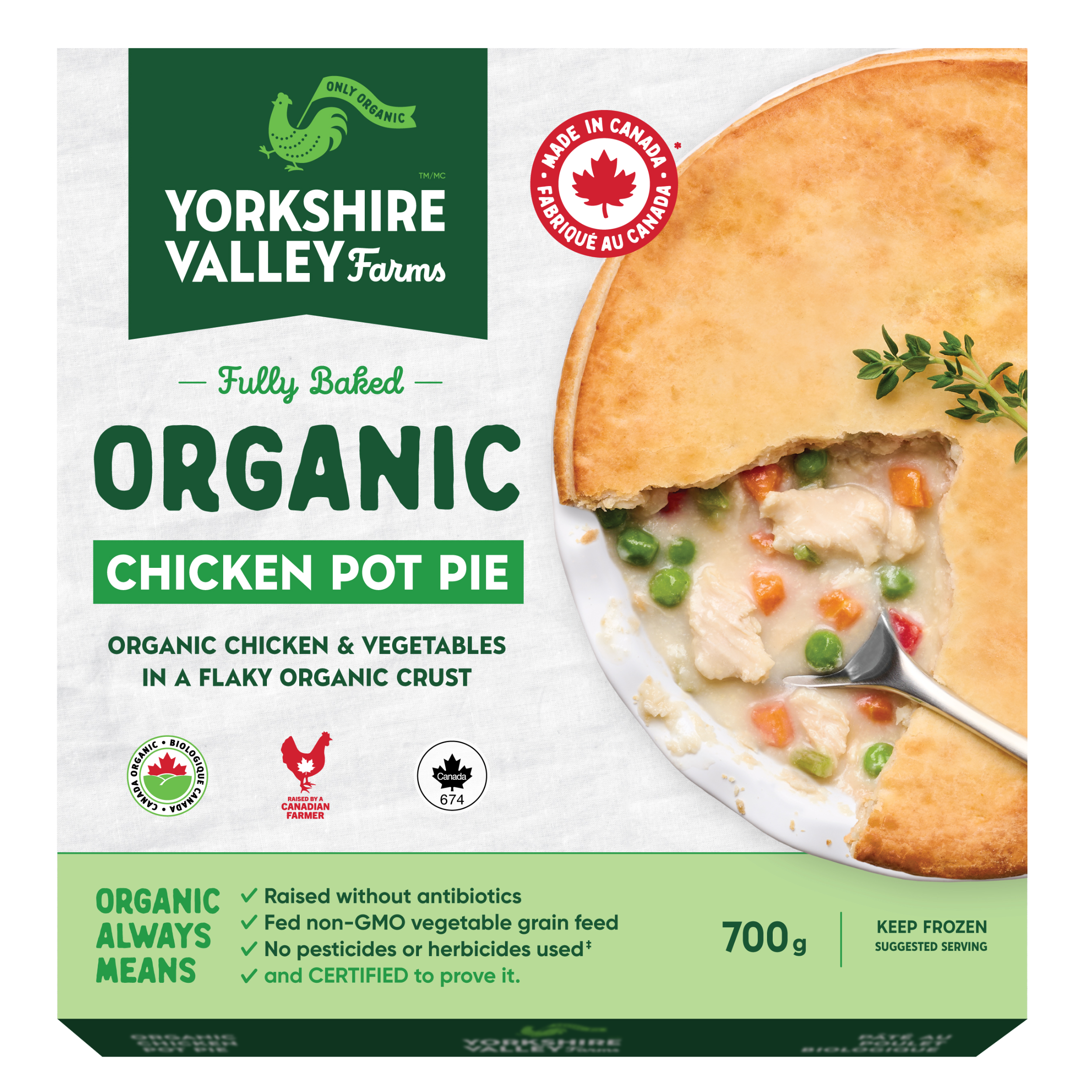 Organic Chicken Pot Pie, 700g