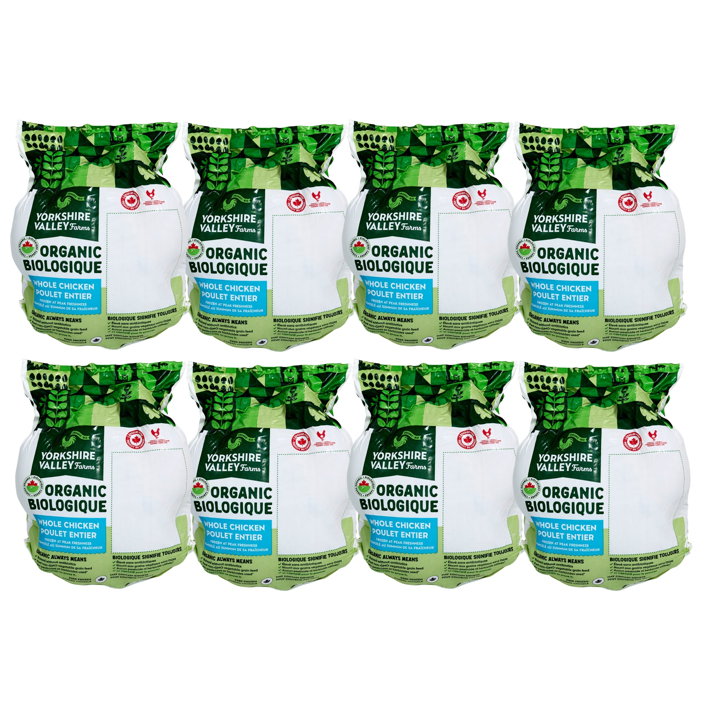 Organic Whole Chicken Bulk Pack (8 pk)