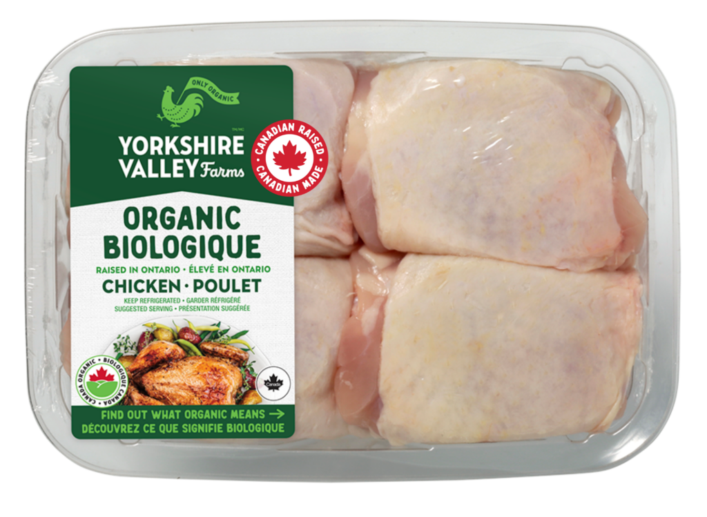 Organic Chicken Thighs, Bone In, Skin On<br />
<b>Deprecated</b>: htmlspecialchars(): Passing null to parameter #1 ($string) of type string is deprecated in <b>/nas/content/live/yvfarms/wp-content/themes/yorkshirevalley/product-detail-page.php</b> on line <b>99</b><br />