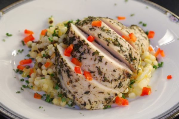 Herbed Chicken with Confetti Couscous Salad