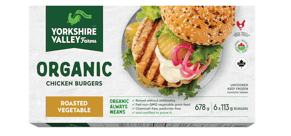 Organic Chicken Burgers – Roasted Vegetable<br />
<b>Deprecated</b>:  htmlspecialchars(): Passing null to parameter #1 ($string) of type string is deprecated in <b>/nas/content/live/yvfarms/wp-content/themes/yorkshirevalley/product-detail-page.php</b> on line <b>99</b><br />
